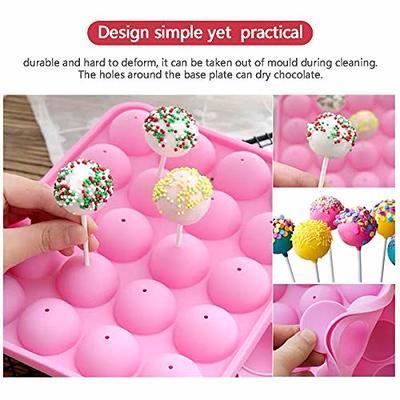 AKINGSHOP 20 Cavity Silicone Cake Pop Mold Set - Lollipop Mold with 60Pcs Cake  Pop Sticks, Candy Treat Bags, Gold Twist Ties, Great For Lollipop, Hard  Candy, Cake Pop and Chocolate - Yahoo Shopping