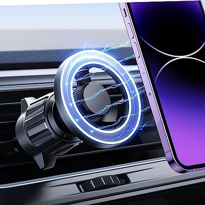 LISEN for MagSafe Car Mount Charger for iPhone 15, 15W Wireless Universal  Vent Charger for iPhone Car Accessories Magnetic Phone Holder Mount, Fits