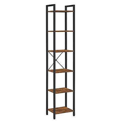 Wood and Metal Shelf - 4 Tier - Tall Narrow