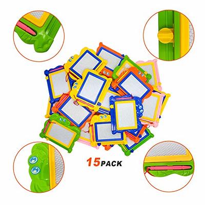 12 Pcs Mini Magnetic Drawing Board for Kids Drawing Painting Pad Travel  Size Erasable Doodle Board Toy Colorful Drawing Pad Games Educational Toys  for