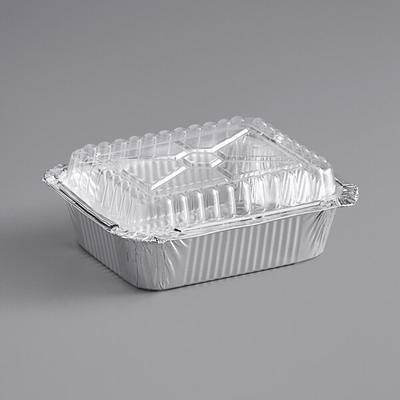 Choice 4 lb. Oblong Foil Take Out Container - 250/Case