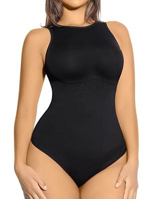 Shaping Bodysuit for Women Long-Sleeve Tummy Control Shapewear Ladies Round  Neck Casual Seamless Body Suits T-Shirts,Black-3XL : : Clothing,  Shoes & Accessories