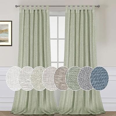  RYB HOME Detachable Outdoor Curtains - Sticky Tab Top