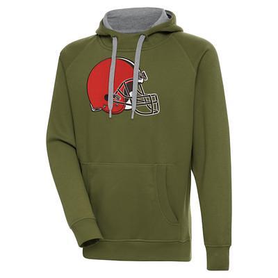 Men's Antigua Olive Cleveland Browns Primary Logo Victory Pullover Hoodie -  Yahoo Shopping