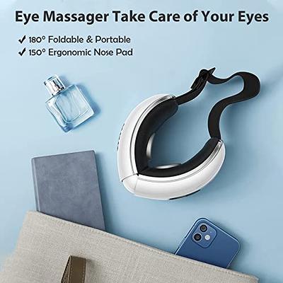 Eye Massager FSA/HSA Approved Eye Massage Mask with Heat&Compression Eye  Care Massager for Migraine Relief Eye Strain Dry Eyes Dark Circles Eye Bags  and Improve Sleep 