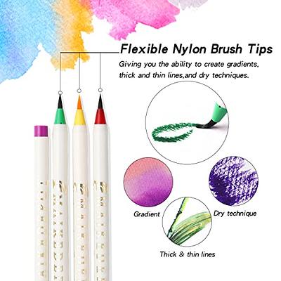 How to Get all the 8 Crayola Paint Brush Pens!! Swatches, Calligraphy &  Blending Techniques 