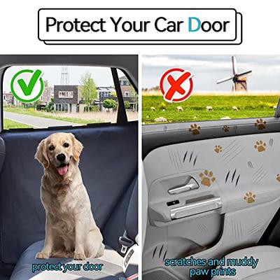 Unique Bargains 2pcs Bling Car Door Protector Trim Strip Sill Guard Scratch  Pad Cover Red