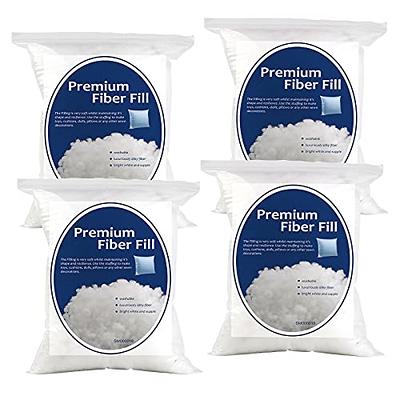 POLYESTER FIBER STUFFING Pillow Filling Washable Polyfill Crafts 10 lbs  White