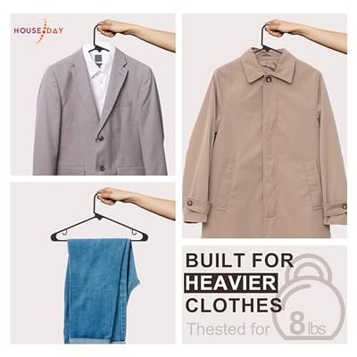 Flysums Premium Velvet Hangers 50 Pack, Heavy Duty Study Teal Hangers for  Coats, Pants & Dress Clothes - Non Slip Clothes Hanger Set - Space Saving