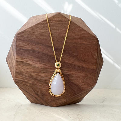 Peacock design necklace set, Designer lavender bead necklace at ₹2550 |  Azilaa