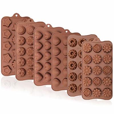Webake flower silicone butterfly jelly resin candy chocolate mold,Pack of 2
