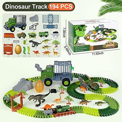 Create Road Dinosaur, Toy Train Track Cars