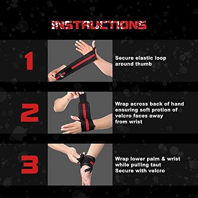 Rip Toned Weight Lifting Wrist Wraps for Weightlifting Men, Women, Gym  Wrist Wraps Powerlifting Wrist Support for Weightlifting