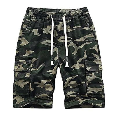 CANGHPGIN Mens Cargo Shorts Relaxed Fit Casual Golf Shorts