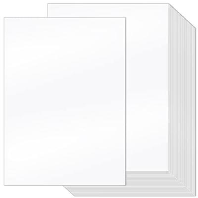 Heavyweight White Cardstock 8.5 x 11 - Thick Paper for Printing -  Inkjet/Laser 80lb Cardstock (50 Sheets)