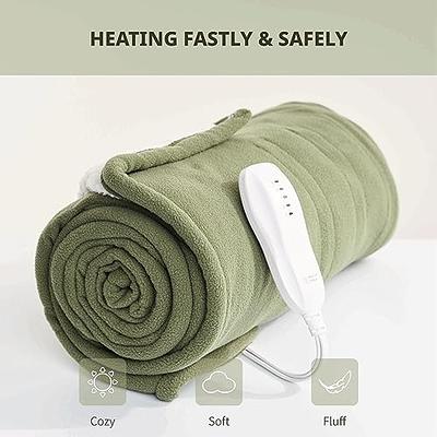  Heated Throw Blanket with 4 Heating Levels & 3H Auto