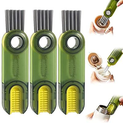 3 in 1 Multifunctional Cleaning Brush, 3 Pack Tiny Bottle Cup Lid