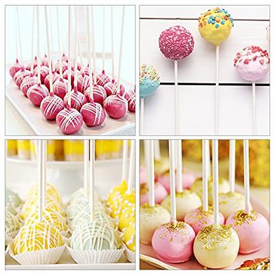 50/100Pcs/set Plastic Lollipop Stick Safe White Cake Pop Sucker