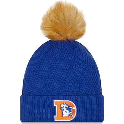 Kansas City Royals Fanatics Branded Stripe Cuffed Knit Hat with Pom - Royal