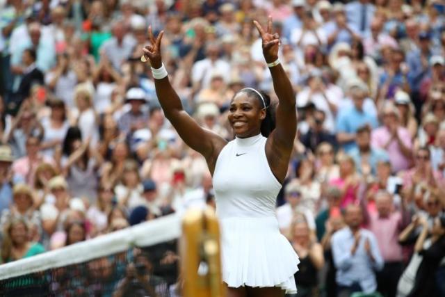 Serena Williams won her 22nd Grand Slam singles title at Wimbledon Saturday. (Getty)