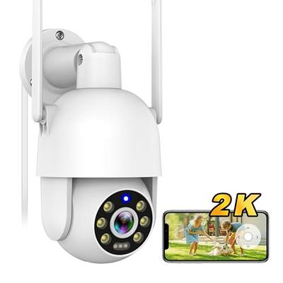 Outdoor Security Camera, Wireless WiFi Home Security Camera System, Two Way  Talk, Spotlight, PTZ, Motion Detection Alert, Auto Tracking, Color Night  Vision, Waterproof Video Surveillance IP Camera…