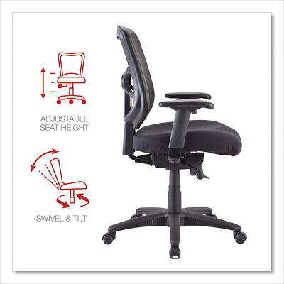 Mainstays Ergonomic Office Chair with Adjustable Headrest, Black Fabric, 275lb Capacity