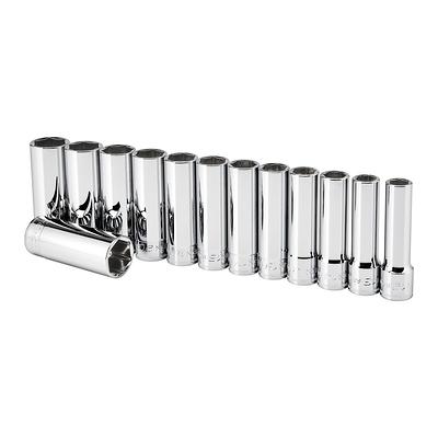 1/2 in. Drive Metric Impact Hex Socket Set, 8 Piece