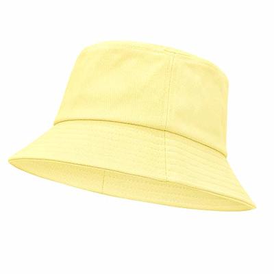 Zando Mens Bucket Hat for Men Packable Fishing Hat Summer Bucket Hats for  Women Unisex Fisherman Hat Sun Hats for Men Yellow One Size - Yahoo Shopping