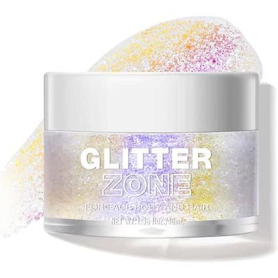 2 Colors of Holographic Chunky Glitter with Quick Dry Glue Pack 4, 4 Pots  Total 40g Multi-Shaped for Body Hair Face Eyes Make-up, Nail Art and  Bedazzling in Party/Concert/Events Glitter - Yahoo