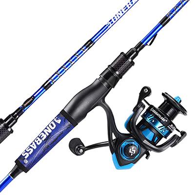 Sougayilang Fishing Rod and Reel Combo, Stainless Steel Guides