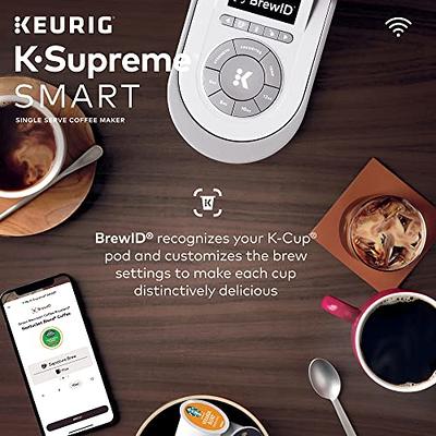 Keurig K-Supreme SMART Coffee Maker, MultiStream Technology, Brews 6-12oz  Cup Sizes, White - Yahoo Shopping