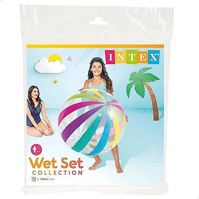 Intex Multicolored Vinyl Inflatable Glossy Panel Beach Ball