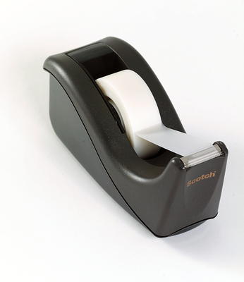 Scotch Desktop Tape Dispenser, Black Two-Tone, 1 Dispenser/Pack (C60-BK)