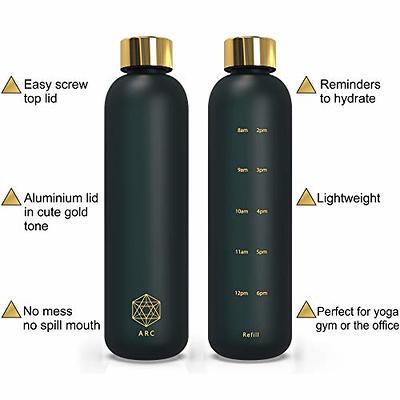 Cute Water Bottles for Women, Drink Up on Black, Insulated Stainless Steel  Travel Thermos for Gym Hydration Sport & Hot Yoga for College Students