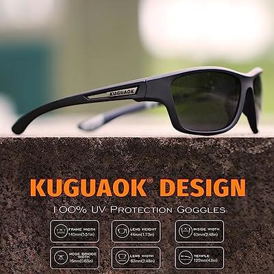 KUGUAOK 1PACK Sports Style Polarized Sunglasses for Men Fashion