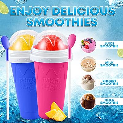 Quick Smoothies Cup Double Insulated Layer Slushie Maker Cup For Juice