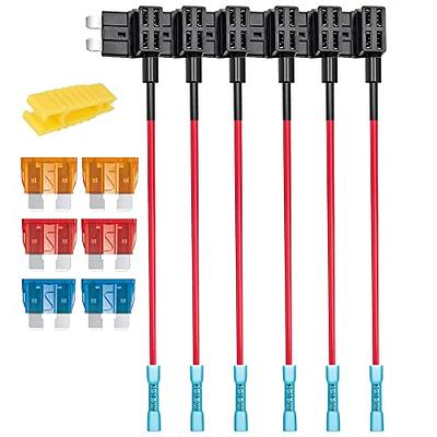  MuHize 4 Types Fuse Taps - Upgraded 12V Add-a-Circuit