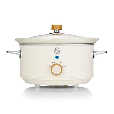 OVENTE 3.7 qt. Stainless Steel Electric Slow Cooker with Heat