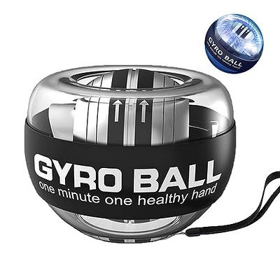 GOZATO Auto-Start Wrist Power Gyro Ball, Wrist Strengthener and Forearm  Exerciser for Stronger Arm Fingers Wrist Bones and Muscle with LED Lights