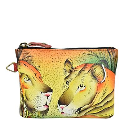 Anna by Anuschka Coin Purse – Genuine Leather – Butterfly Glass Painting :  : Bags, Wallets and Luggage