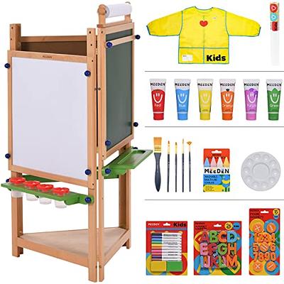 Fulmoon 363 Pcs Art Easel for Kids Include 3 Sets of Kids Easel Each 100+  Accessories Double Sided Wooden Easel Magnetic Chalkboard Whiteboard  Adjustable Art Easel with Paper Roll for Toddler 3-8 - Yahoo Shopping