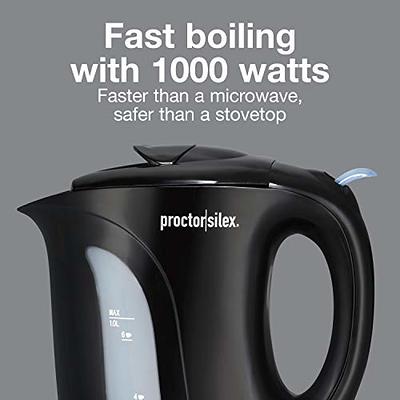 ZWILLING Enfinigy Cool Touch 1-Liter Electric Kettle, Cordless Tea Kettle &  Hot Water - Black