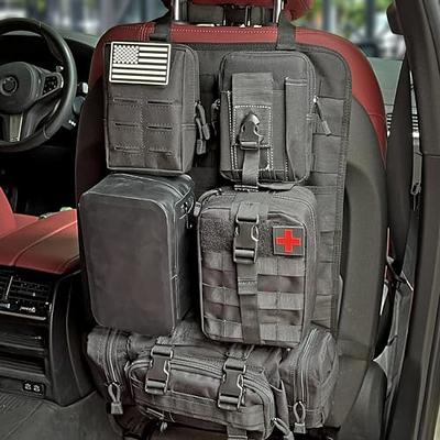 Molle Seat Back Organizer, Tactical Car Seat Organizer with Pouches,  Tactical Vehicle Panel Organizer with 5 Detachable Molle Pouch, Universal  Fits for Most of Vehicle (Black) - Yahoo Shopping