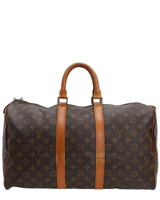 Louis Vuitton Keepall 55 Bandouliere Damier Ebene Canvas Preowned