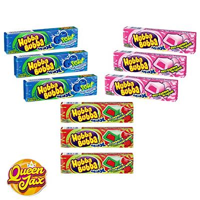 Hubba Bubba Max Bubble Gum - Variety Pack 3 Flavors (Total of 9 Packs of  Gum) - Sour