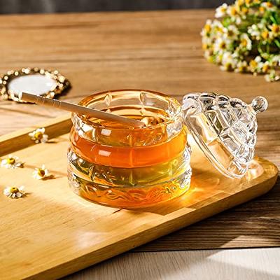 Aynaxcol 2Pcs Glass Candy Storage Box Clear Sugar Dish With Lid Crystal  Covered Candy Jar, 2pcs Candy Storage Food Container Jar for Buffet  Container