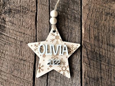 Metal Monogram Christmas Tree Ornament Letter A Silver - Wondershop