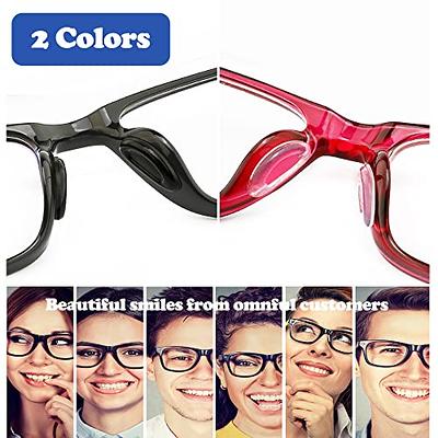  Eyeglass Nose Pads, Anti Slip Clear Nose Pads for Glasses 12  Pairs Adhesive Silicone Nose Bridge Pads Heighten Eyeglass Pads for Full  Plastic Frames Glasses, Eyeglasses and Sunglasses : Health 