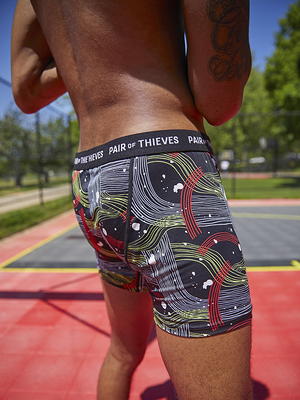 Buy Pair of Thieves Super Fit Men's Boxer Briefs 3 Pack, Black, Medium at