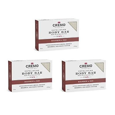  Cremo Exfoliating Body Bars Distiller's Blend (Reserve  Collection) - A Combination of Lava Rock and Oat Kernel Gently Polishes  While Shea Butter Leaves Your Skin Feeling Smooth & Healthy (Pack